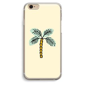CaseCompany Palmboom: iPhone 6 / 6S Transparant Hoesje