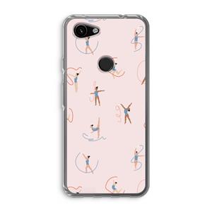 CaseCompany Dancing #3: Google Pixel 3a Transparant Hoesje