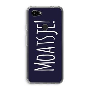 CaseCompany Moatsje!: Google Pixel 3a Transparant Hoesje
