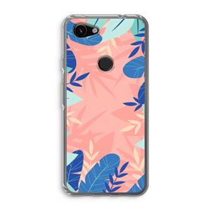 CaseCompany Tropisch: Google Pixel 3a Transparant Hoesje