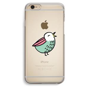 CaseCompany Birdy: iPhone 6 / 6S Transparant Hoesje