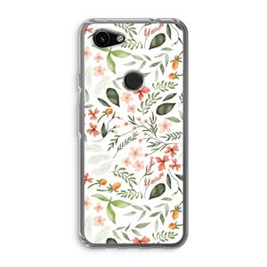 CaseCompany Sweet little flowers: Google Pixel 3a Transparant Hoesje