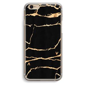 CaseCompany Gouden marmer: iPhone 6 / 6S Transparant Hoesje