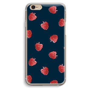 CaseCompany Framboosjes: iPhone 6 / 6S Transparant Hoesje