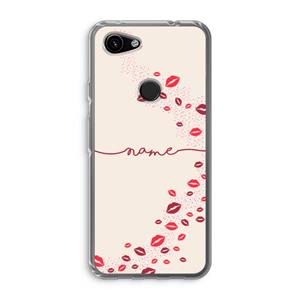 CaseCompany Kusjes: Google Pixel 3a Transparant Hoesje