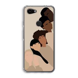 CaseCompany Sweet creatures: Google Pixel 3a Transparant Hoesje