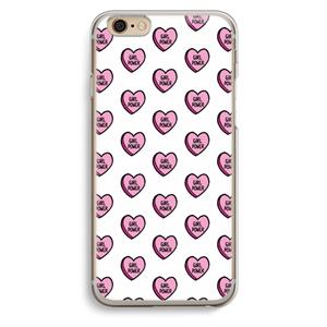 CaseCompany GIRL POWER: iPhone 6 / 6S Transparant Hoesje