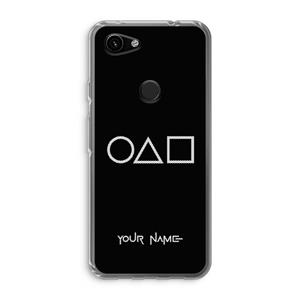 CaseCompany Squid Game: Google Pixel 3a Transparant Hoesje