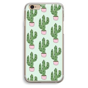 CaseCompany Cactus Lover: iPhone 6 / 6S Transparant Hoesje