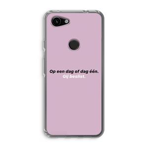 CaseCompany gij beslist: Google Pixel 3a Transparant Hoesje