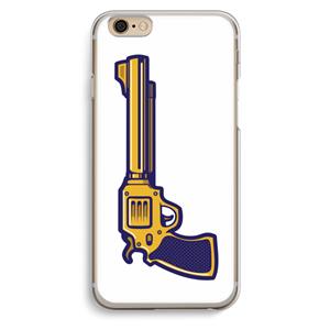 CaseCompany Pew Pew Pew: iPhone 6 / 6S Transparant Hoesje