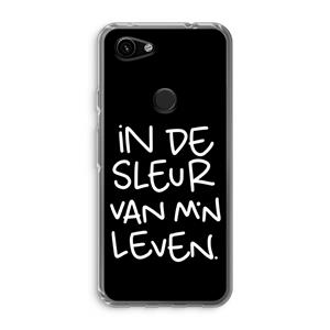 CaseCompany De Sleur: Google Pixel 3a Transparant Hoesje