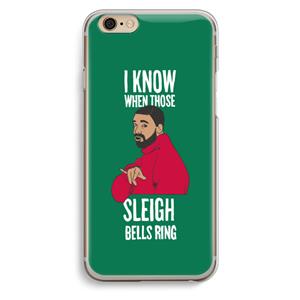 CaseCompany Sleigh Bells Ring: iPhone 6 / 6S Transparant Hoesje