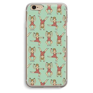 CaseCompany Gymboys: iPhone 6 / 6S Transparant Hoesje