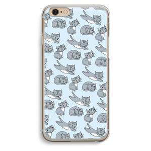 CaseCompany Poezen: iPhone 6 / 6S Transparant Hoesje