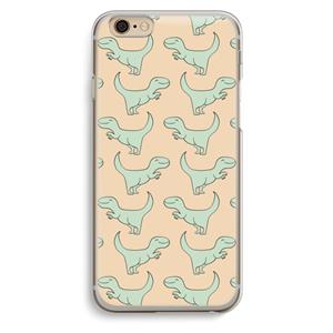 CaseCompany Dinos: iPhone 6 / 6S Transparant Hoesje