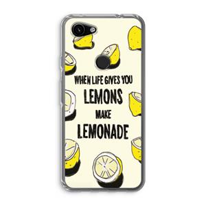 CaseCompany Lemonade: Google Pixel 3a Transparant Hoesje