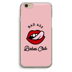 CaseCompany Badass Babes Club: iPhone 6 / 6S Transparant Hoesje