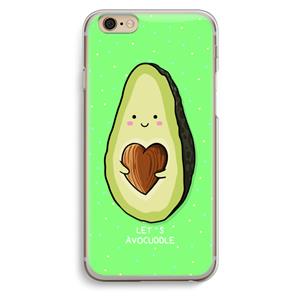 CaseCompany Avocuddle: iPhone 6 / 6S Transparant Hoesje