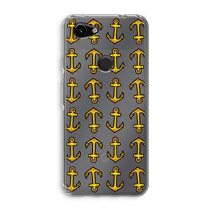 CaseCompany Musketon Anchor: Google Pixel 3a Transparant Hoesje