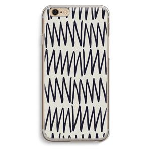 CaseCompany Marrakech Zigzag: iPhone 6 / 6S Transparant Hoesje