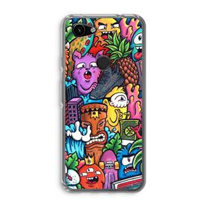 CaseCompany Vexx Mixtape: Google Pixel 3a Transparant Hoesje