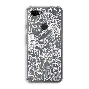 CaseCompany Vexx Mixtape #2: Google Pixel 3a Transparant Hoesje