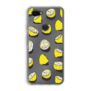 CaseCompany When Life Gives You Lemons...: Google Pixel 3a Transparant Hoesje