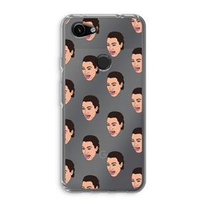 CaseCompany Ugly Cry Call: Google Pixel 3a Transparant Hoesje