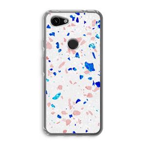CaseCompany Terrazzo N°6: Google Pixel 3a Transparant Hoesje