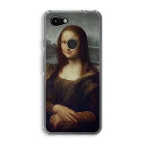 CaseCompany Mona Lisa: Google Pixel 3a Transparant Hoesje