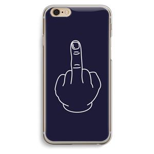 CaseCompany F**k U: iPhone 6 / 6S Transparant Hoesje