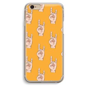 CaseCompany Rock: iPhone 6 / 6S Transparant Hoesje