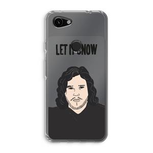 CaseCompany Let It Snow: Google Pixel 3a Transparant Hoesje