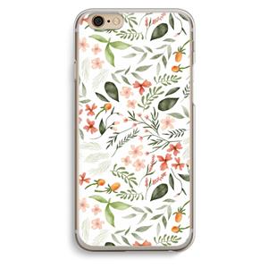 CaseCompany Sweet little flowers: iPhone 6 / 6S Transparant Hoesje
