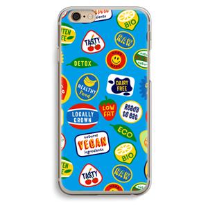 CaseCompany Fruitsticker: iPhone 6 / 6S Transparant Hoesje