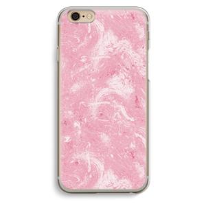 CaseCompany Abstract Painting Pink: iPhone 6 / 6S Transparant Hoesje