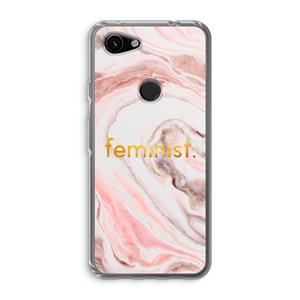 CaseCompany Feminist: Google Pixel 3a Transparant Hoesje