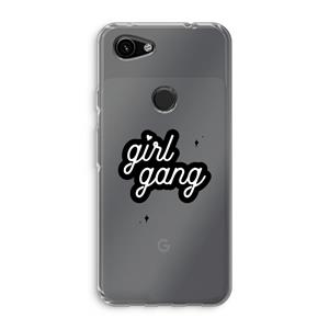 CaseCompany Girl Gang: Google Pixel 3a Transparant Hoesje