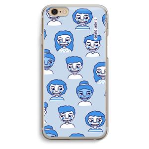 CaseCompany Gezichtjes: iPhone 6 / 6S Transparant Hoesje