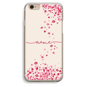 CaseCompany Hartjes en kusjes: iPhone 6 / 6S Transparant Hoesje