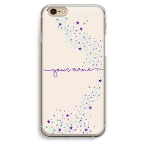 CaseCompany Sterren: iPhone 6 / 6S Transparant Hoesje