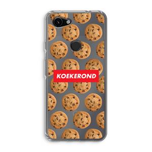 CaseCompany Koekerond: Google Pixel 3a Transparant Hoesje