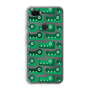 CaseCompany Crocs: Google Pixel 3a Transparant Hoesje