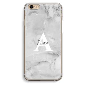 CaseCompany Ivory Marble: iPhone 6 / 6S Transparant Hoesje