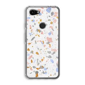 CaseCompany Terrazzo N°8: Google Pixel 3a Transparant Hoesje