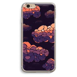 CaseCompany Patroon Wolken: iPhone 6 / 6S Transparant Hoesje