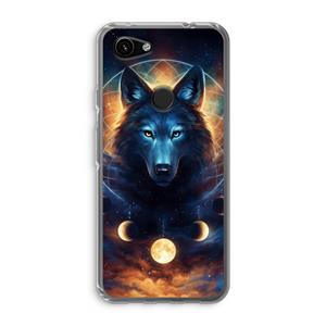 CaseCompany Wolf Dreamcatcher: Google Pixel 3a Transparant Hoesje