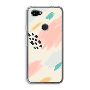 CaseCompany Sunday Chillings: Google Pixel 3a Transparant Hoesje