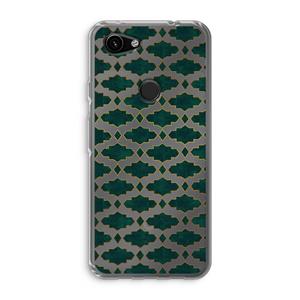 CaseCompany Moroccan tiles: Google Pixel 3a Transparant Hoesje